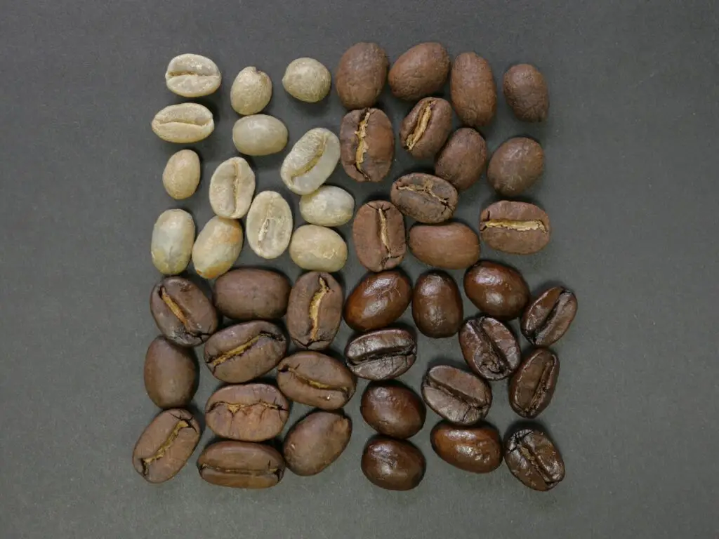 "four types of roasted coffee"