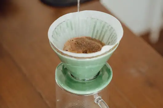 "Pour-over method Coffee"