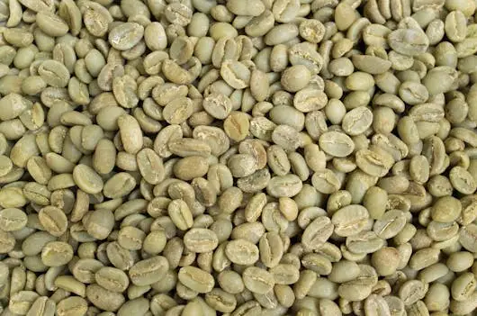 "stored green coffee beans"